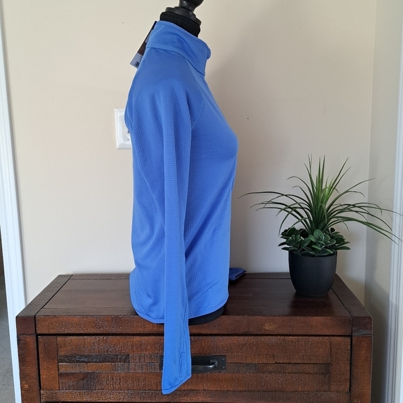 Eddie Bauer Activator Grid Fleece Half Zip Pullover Blue Women's XS Active Top - Picture 7 of 16